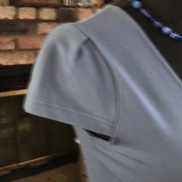 12th ❤️ Blue V-Neck Short Sleeves Dress - Picture 4 of 6